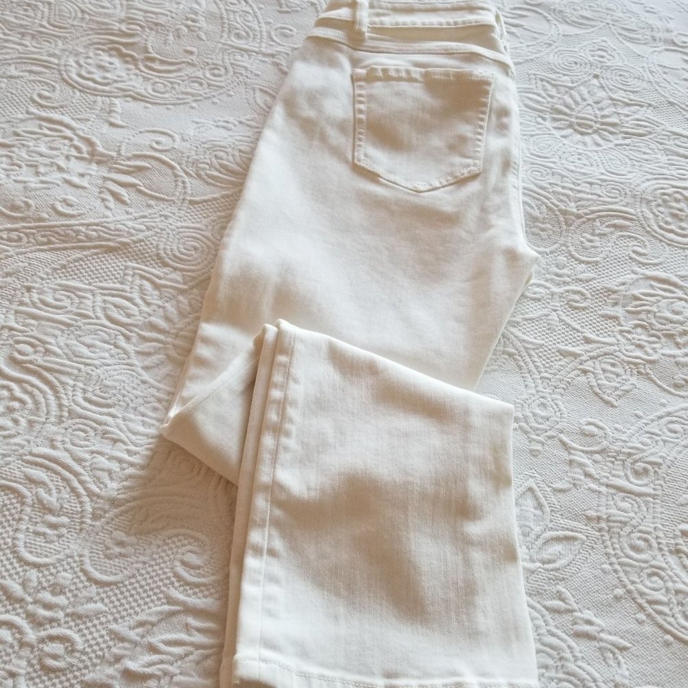 Cabi "Kick It" White Crop Jeans -  Sz 4